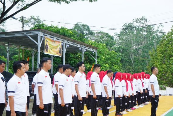 Hari Bhakti Adhyaksa Di Kabupaten Dharmasraya Diisi Pekan Olahraga