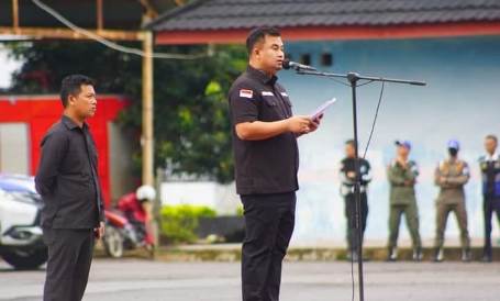 Pemkab Dharmasraya Gelar Apel Gabungan Bulan Februari 2024