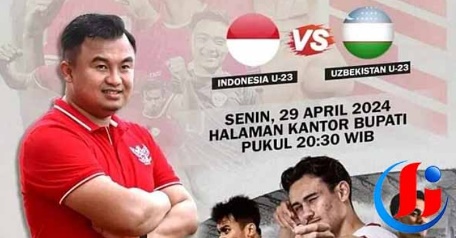 Sutan Riska Tuanku Kerajaan Ajak Masyarakat Nobar Semi Final AFC U23 di Halaman Kantor Bupati