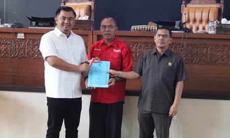 Bupati Sampaikan Nota Penjelasan Atas Ranperda  Pertanggungjawaban APBD Tahun 2023