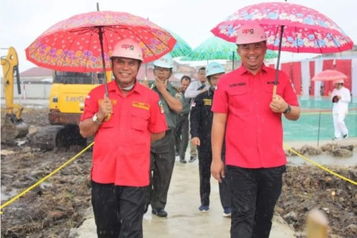 Pemkab Dharmasraya : Progres Pembangunan Pasar Modern 17 Persen