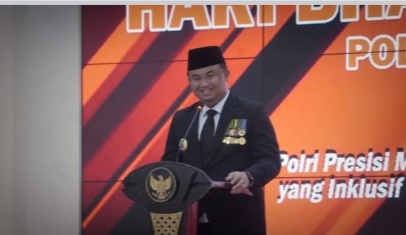 Bupati Dharmasraya Turut Ucapkan Selamat, Polres Dharmasraya Gelar Upacara HUT Bhayangkara ke 78