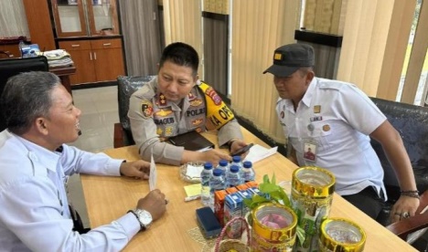 Lakukan Kunjungan Resmi. Ka Lapas Kelas III Dharmasraya Perkuat Sinergi Dengan Polres Dharmasraya