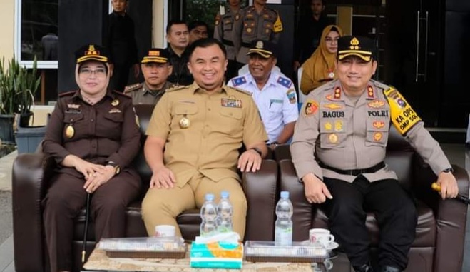 Apel Gelar Pasukan Operasi Zebra Singgalang Polres Dharmasraya Dihadiri Bupati Sutan Riska