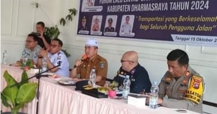 Sekda Dharmasraya H. Adlisman Paparkan Tentang Rakor Lalu Lintas Dan Angkutan Jalan