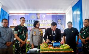 Tingkatkan Pelayanan Masyarakat, Bupati Dendi Ramadhona Resmikan Kantor Unit Gakkum Satlantas Polres Pesawaran